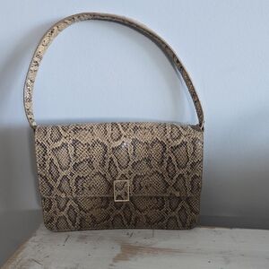 Loeffler Randall Snake Skin Shoulder Bag